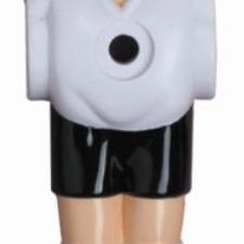 Charlsten Kickerfiguren für 16 mm Kickerstangen Schwarz/Weiß - 11er Komplettset