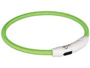 Trixie Flash Leuchtring USB Grün - M-L