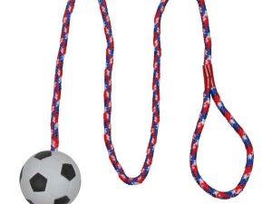 Trixie Moosgummiball am Seil - 6 cm / 1 m