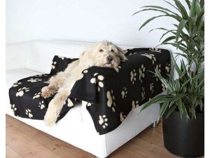 Trixie Fleecedecke Barney - 150 x 100cm, schwarz-beige