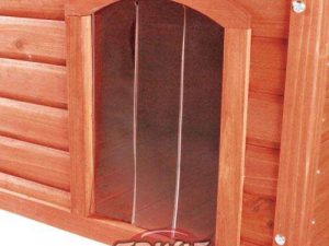 Trixie Kunststofftür f. NATURA Flachdach-Hundehütte - XL