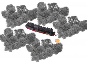 Muwse Islandmoos Titangrau 25 g Maßstab Spur N Modellbau